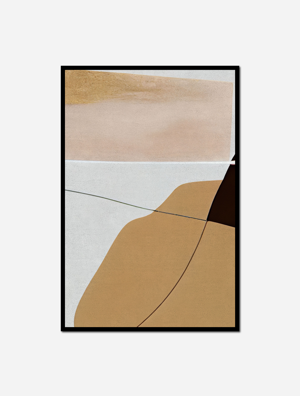 painting person walking beach