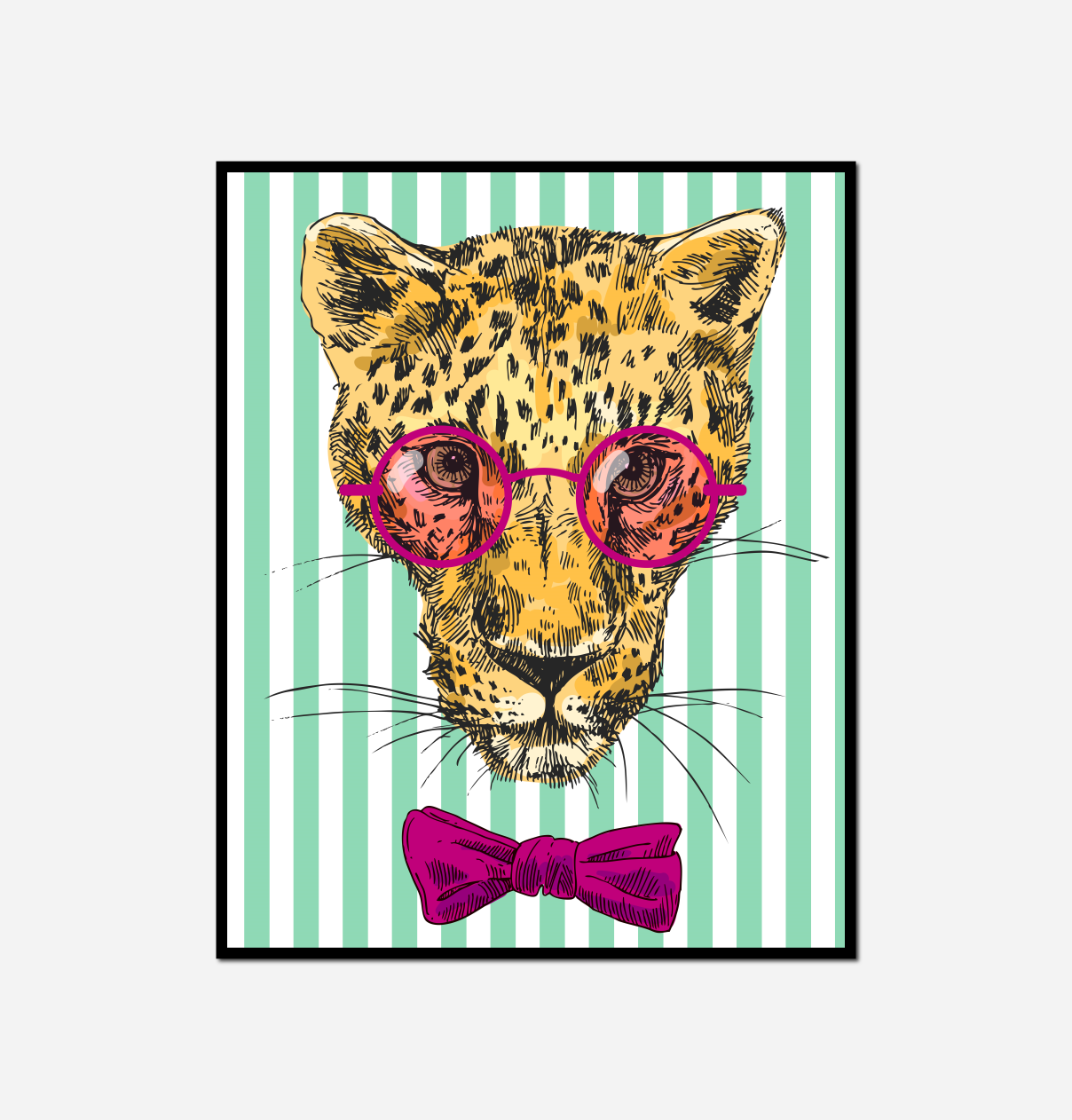 giraffe standing field sky