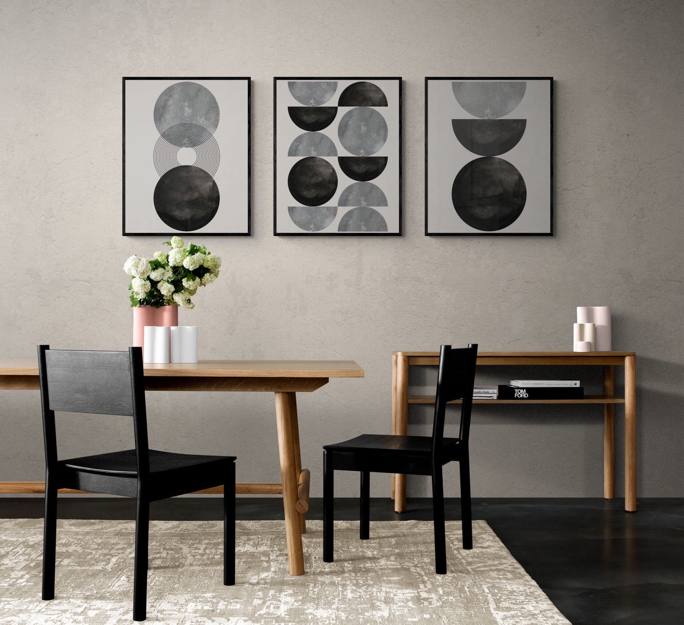 Trendy set of abstract creative minimalist (Set)