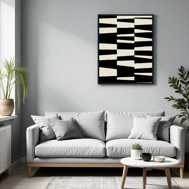 Simple geometric shapes in black