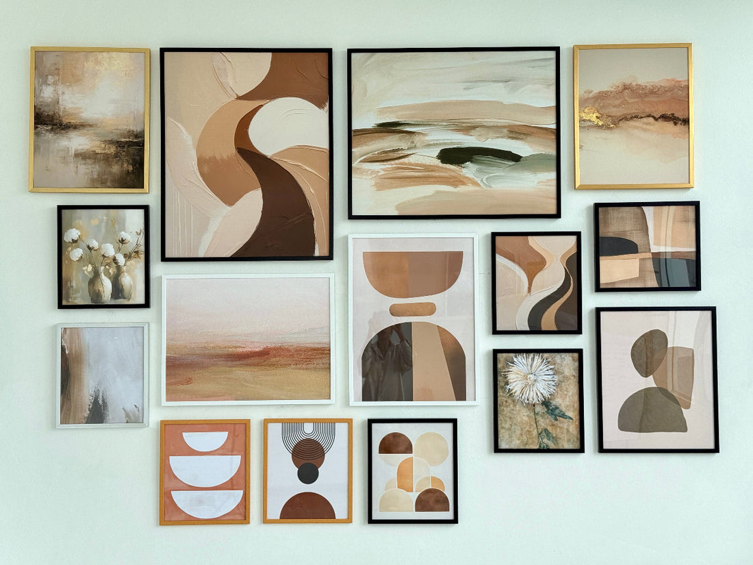 Earth Tone Collection | รูปแต่งบ้านโทนอบอุ่น เรียบหรู พร้อมกรอบ – Pennello