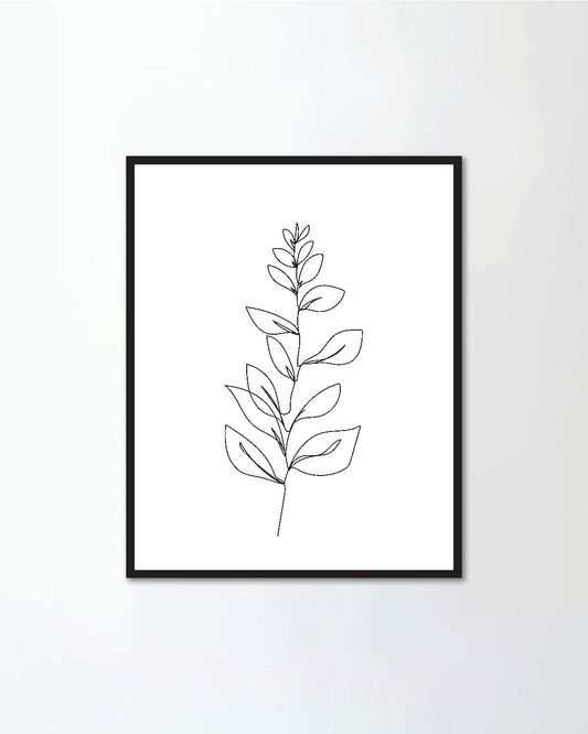 Flower One Line Drawing