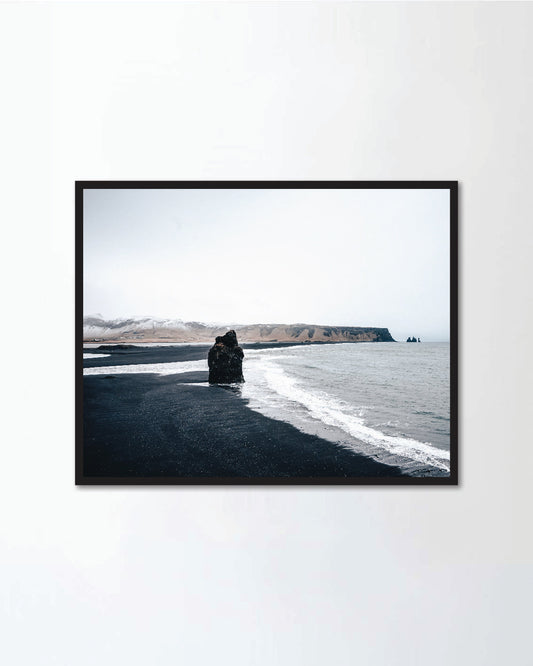 Icelandic black sand beach