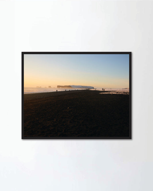 Reynisfjara Black Beach as a Snake at Sunset