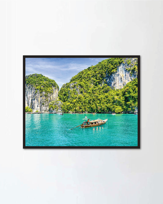 Phuket beach boat on Thailand