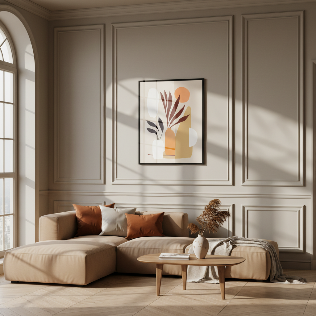 Botanical wall art vector