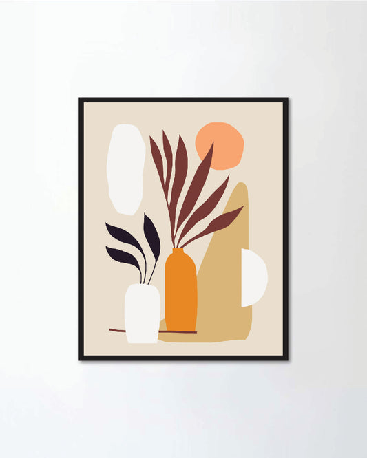Botanical wall art vector set
