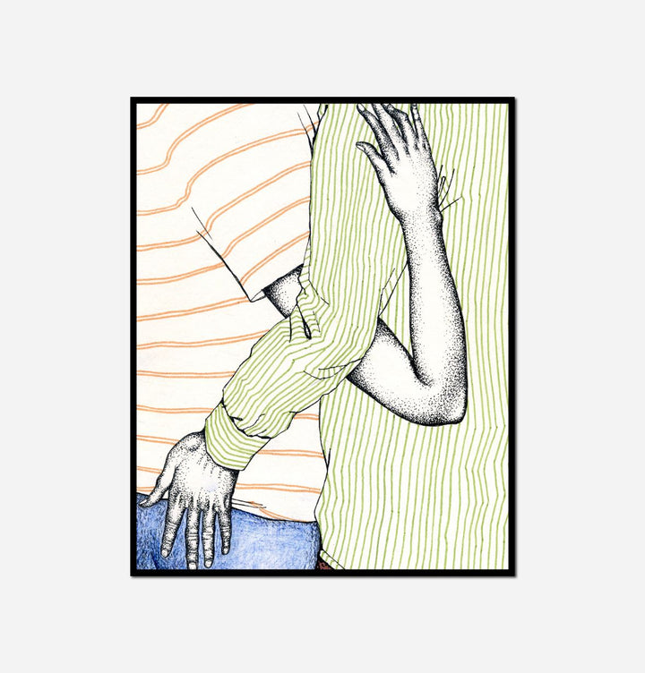 Man woman hugging