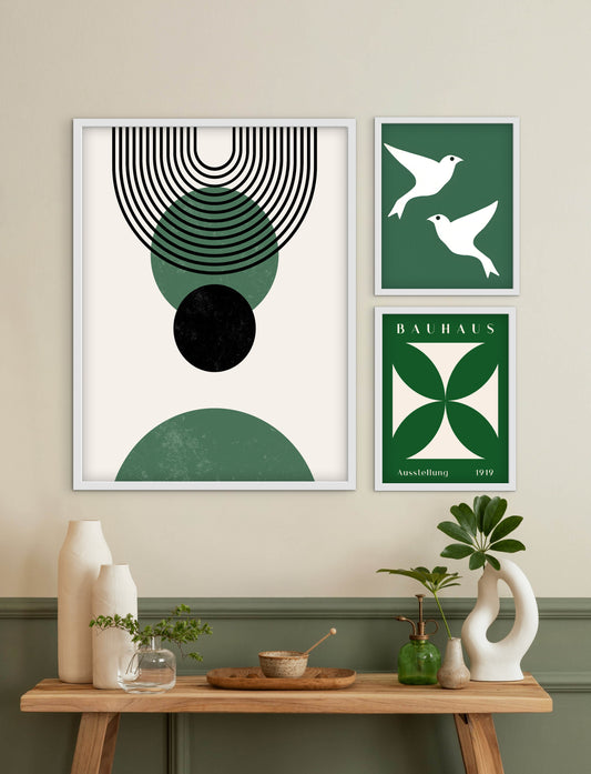 Green Abstact Set (3ภาพ)