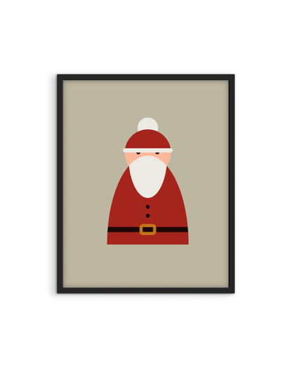 Minimal Santa Poster