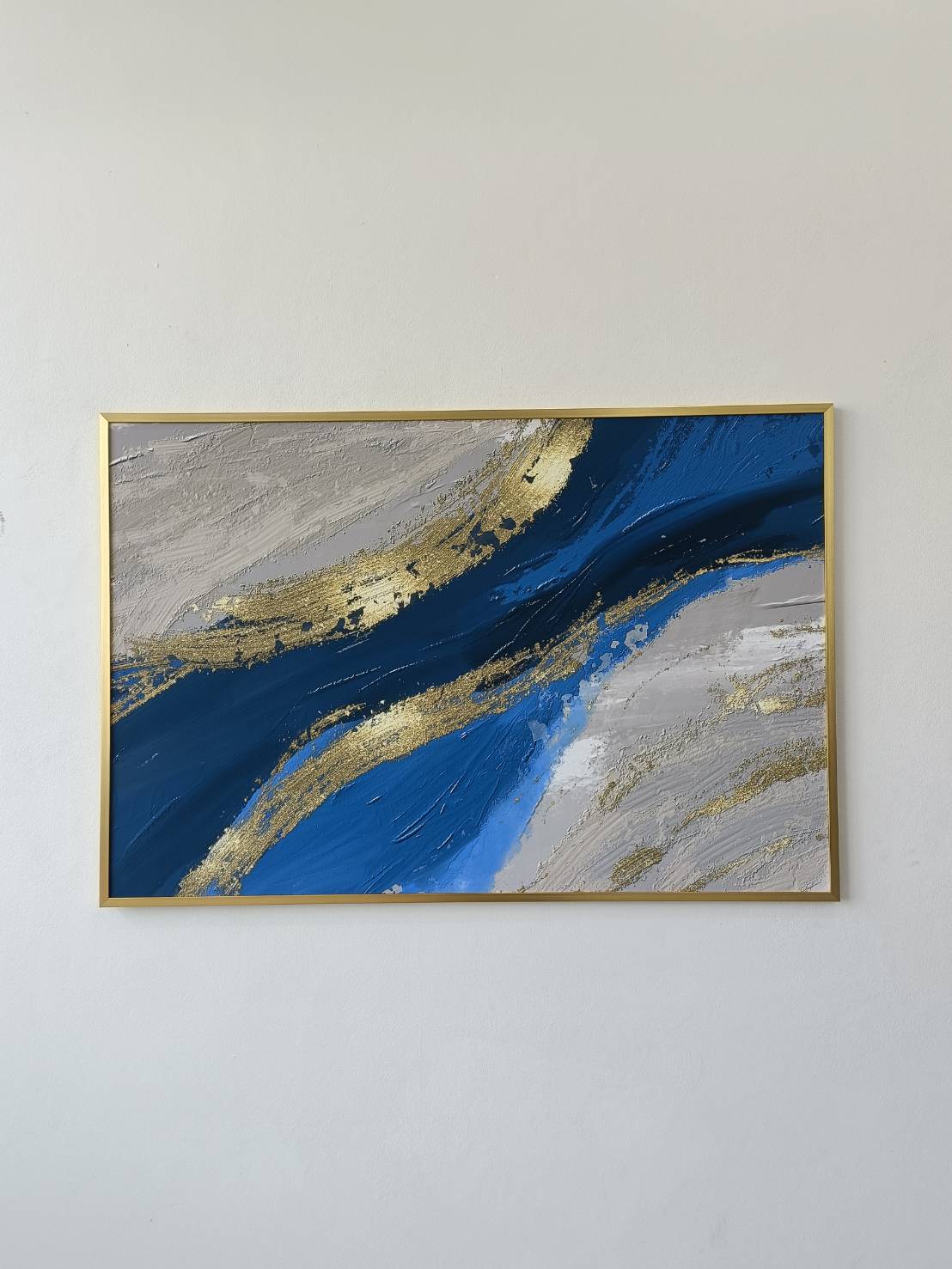 Luxury blue gold (Canvas)
