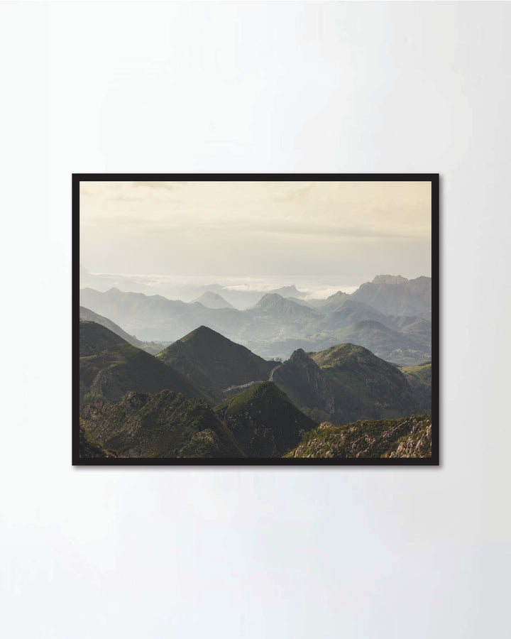 Sunset in the mountain natural