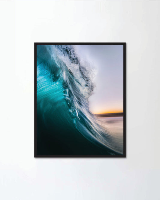 Motion blur photo of a wave