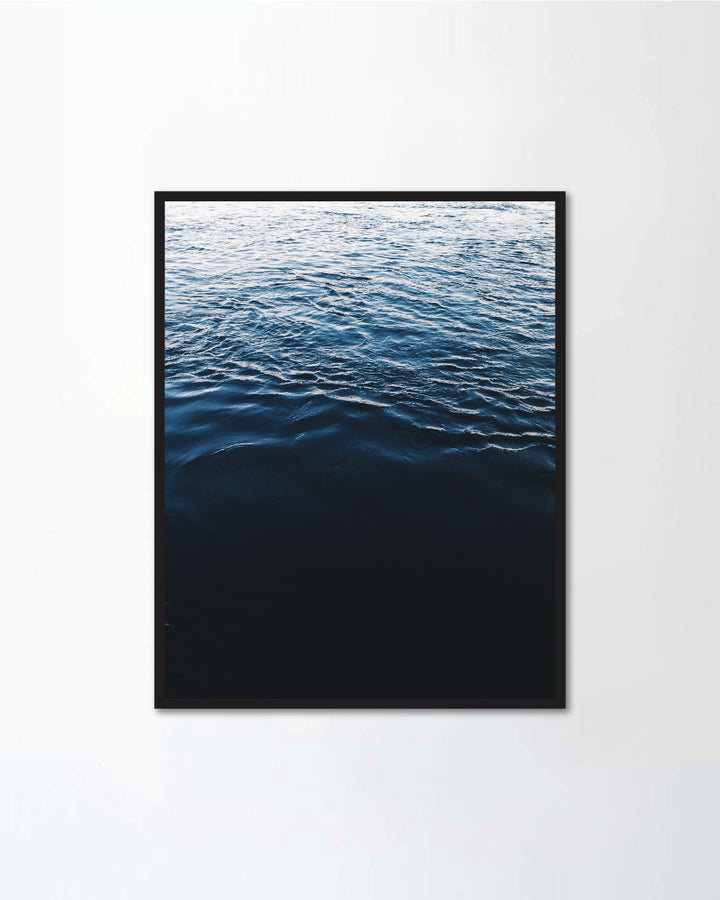 Dark blue deep ocean surface