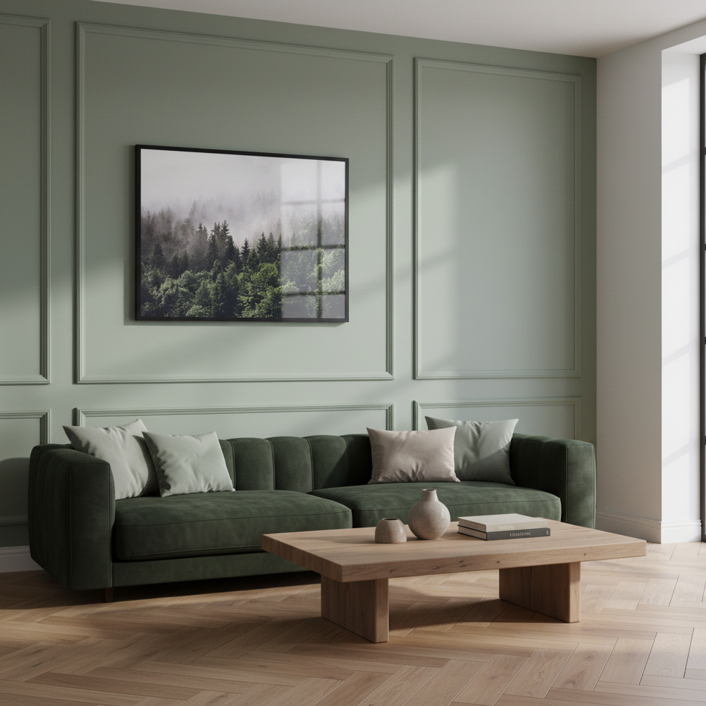 Forested mountain slope