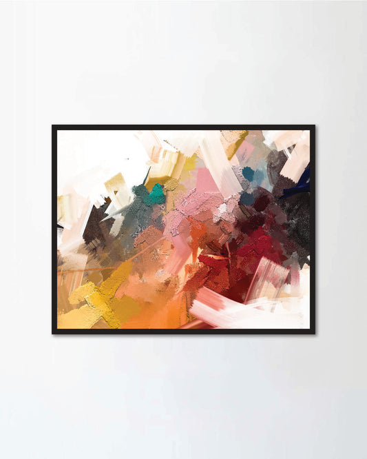 Abstract colorful oil painting