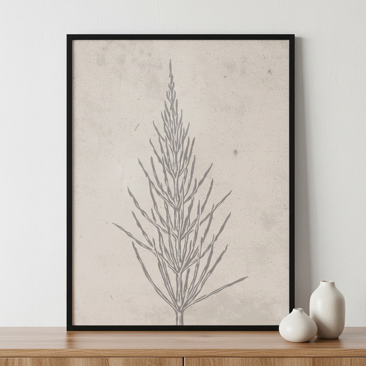 Set of botanical posters ภาพติดผังสไตล์ธรรมชาติ สำหรับตกแต่งบ้านและคอนโด พร้อมกรอบคุณภาพ