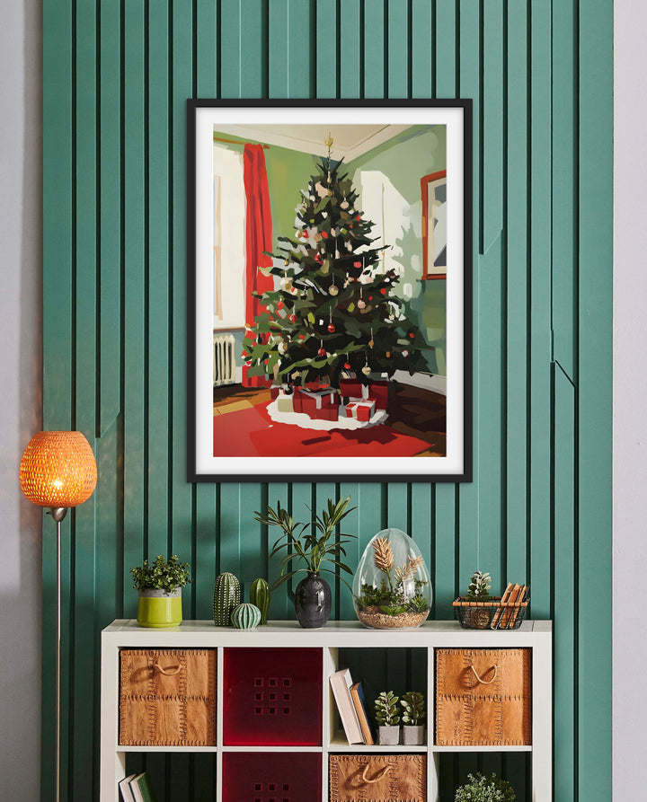 Green Room Christmas Tree Print