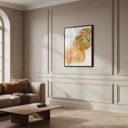 Botanical and gold abstract I