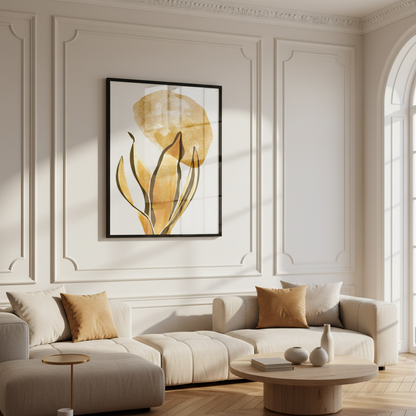 Botanical and gold abstract I