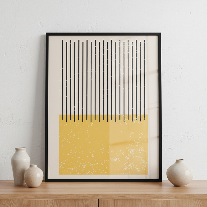 Minimal 20s geometric design poster ภาพติดผังสไตล์สแกนดิเนเวีย สำหรับตกแต่งบ้านและคอนโด พร้อมกรอบคุณภาพ