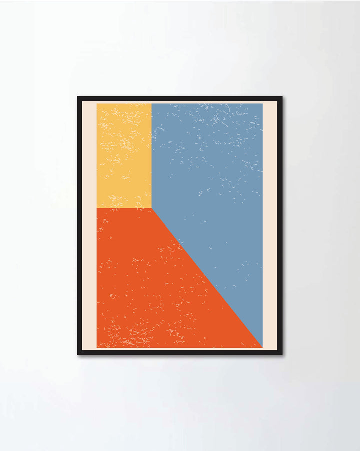 Minimal 20s geometric design poster