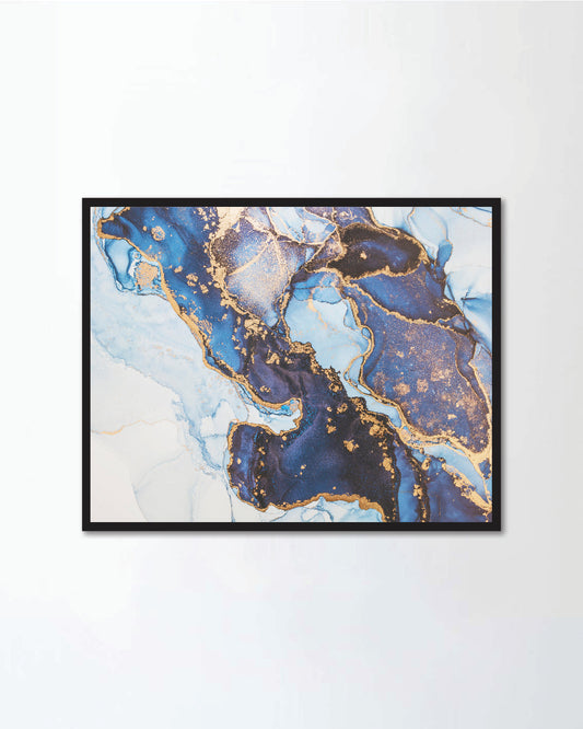 Luxury abstract fluid art painting in alcohol ink