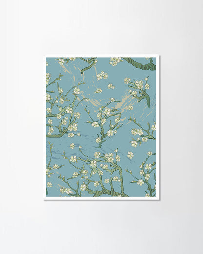 Spring almond branch