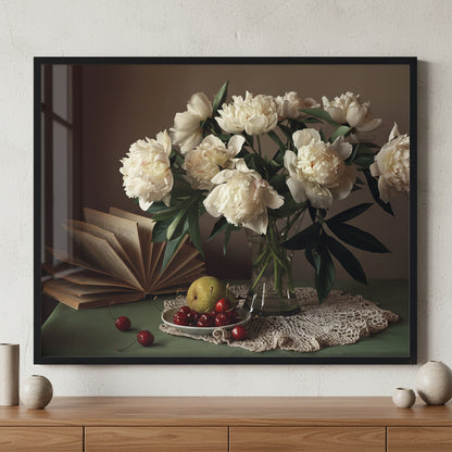 Still life ภาพติดผังสไตล์ธรรมชาติ สำหรับตกแต่งบ้านและคอนโด พร้อมกรอบคุณภาพ