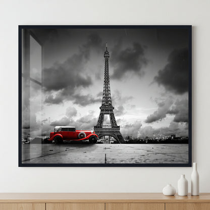 Effel Tower ภาพติดผังสไตล์นามธรรม สำหรับตกแต่งบ้านและคอนโด พร้อมกรอบคุณภาพ