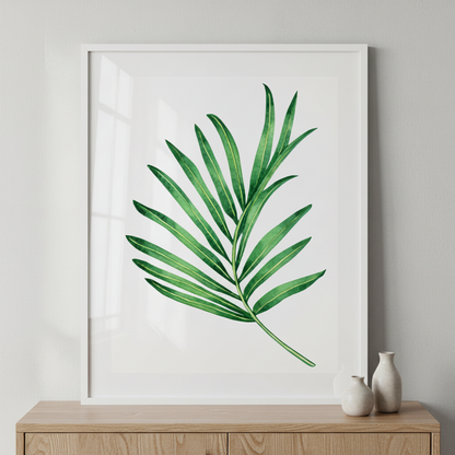 Fern green leaves