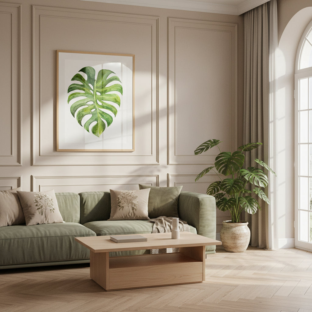 Monstera leaf