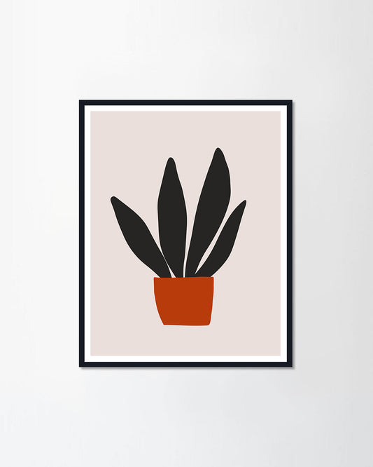 Leaves in pot