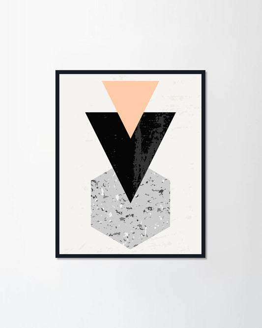 Minimalist geometric shapes