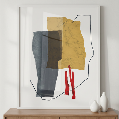 Minimalist hand painted