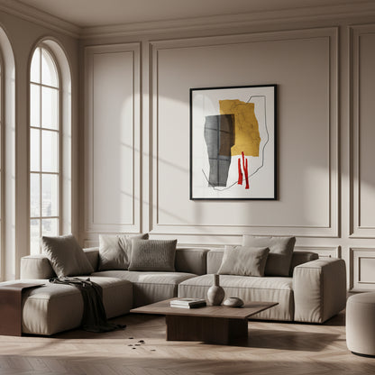 Minimalist hand painted