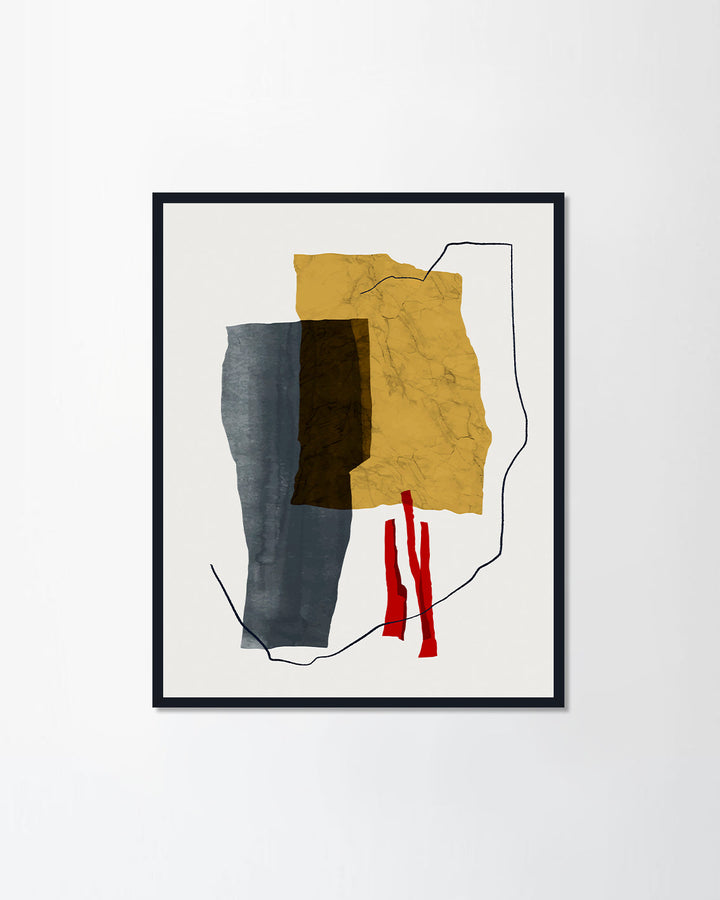 Minimalist hand painted