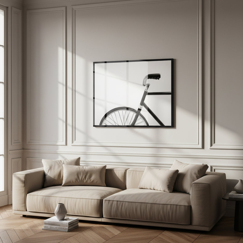 Black retro bicycle