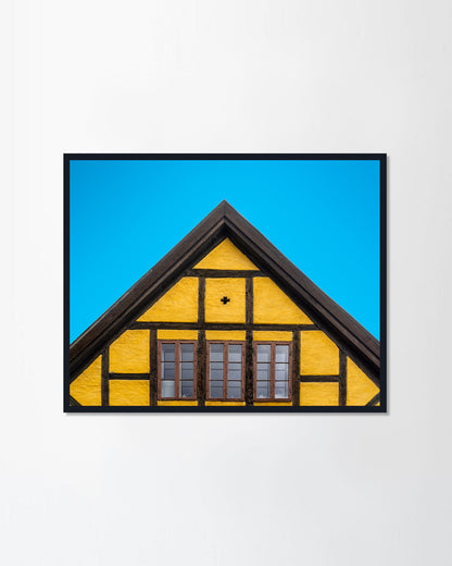 Half-timbered old house in Oslo, Norway