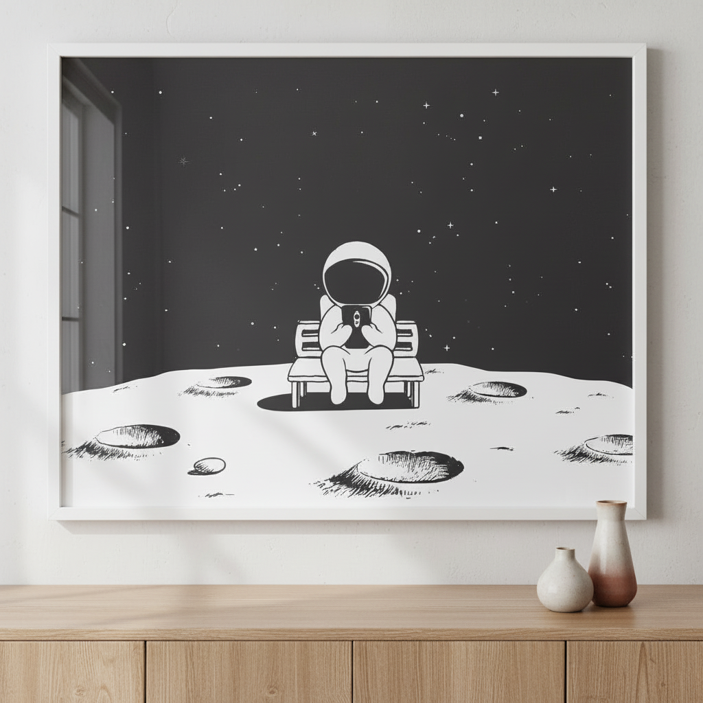 Spaceman on Moon