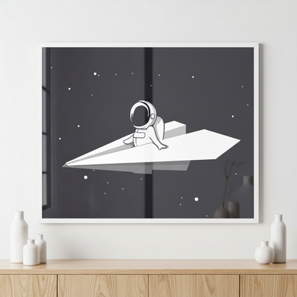 Airplane through universe