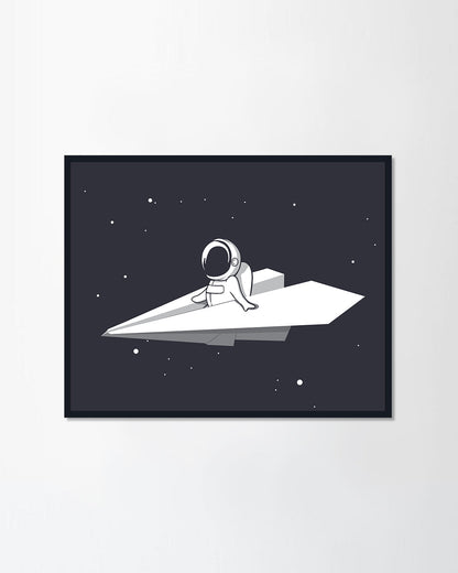 Airplane through universe