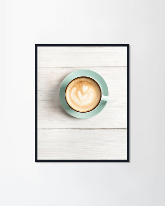 Cappuccino with frothy foam