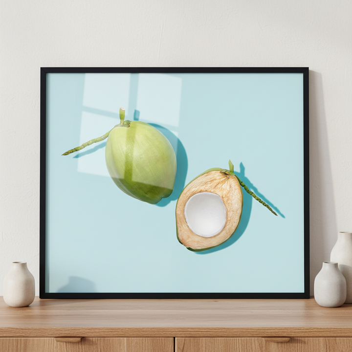 Fresh young coconuts