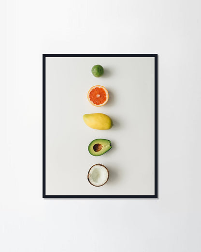 Summer tropical fruits