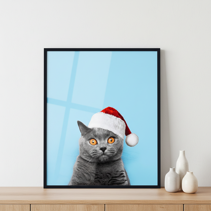 Ready for Christmas ภาพติดผังสไตล์สแกนดิเนเวีย สำหรับตกแต่งบ้านและคอนโด พร้อมกรอบคุณภาพ