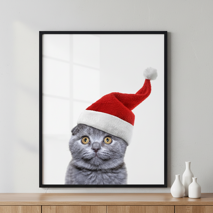 Ready for Christmas ภาพติดผังสไตล์สแกนดิเนเวีย สำหรับตกแต่งบ้านและคอนโด พร้อมกรอบคุณภาพ