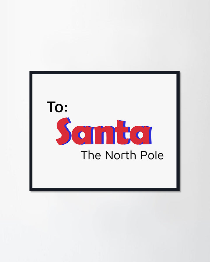 To the north pole