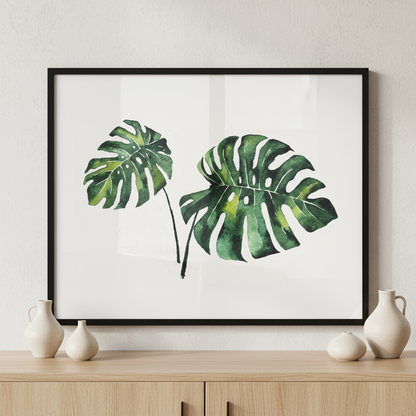 Monstera leaves