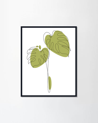 Monstera leaf III
